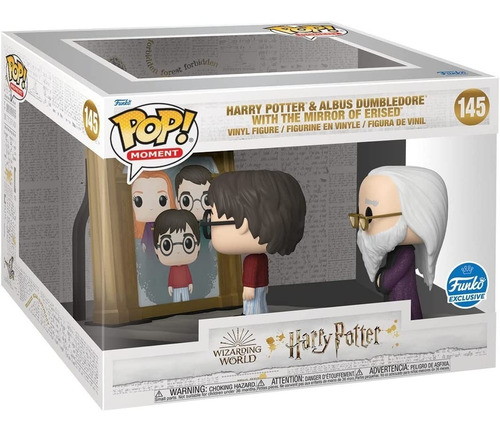 Funko Pop Moment Harry Potter Y Dumbledore Espejo #145