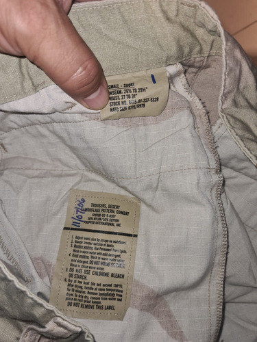 Uniforme Táctico Militar Desierto Trousers Talla 28 (Usado)