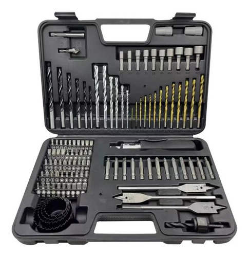 Hx Set De Puntas Y Brocas En Titanio 111 Unidades Con Caja