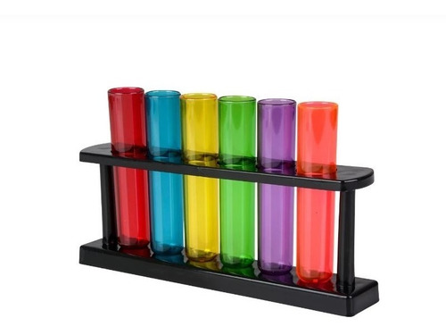 Shots Tubo Ensayo Colores Test Tube Party Shot Mix 6 Tubos