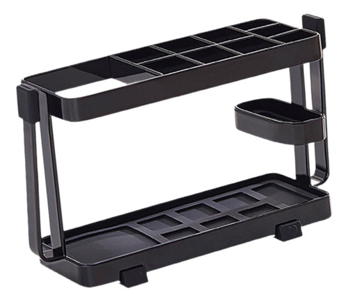 Soporte De Cepillo De Dientes De Acero De Acero 10 Negro