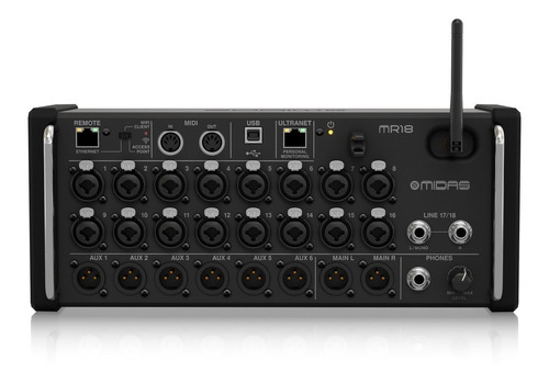 Mezcladora Digital Wifi/usb Midas Mr18 + Garantía