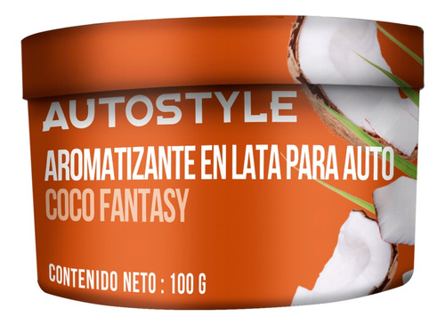Ambientador Lata Gel Coco Fantasy X100 Gramos