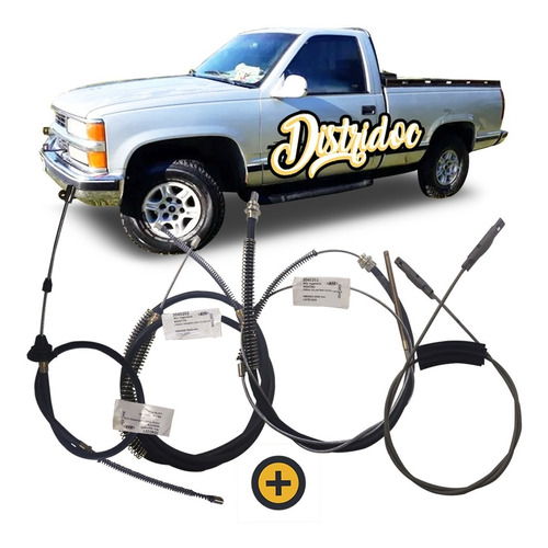 Kit X4 Cables De Freno Chevrolet Silverado 97/