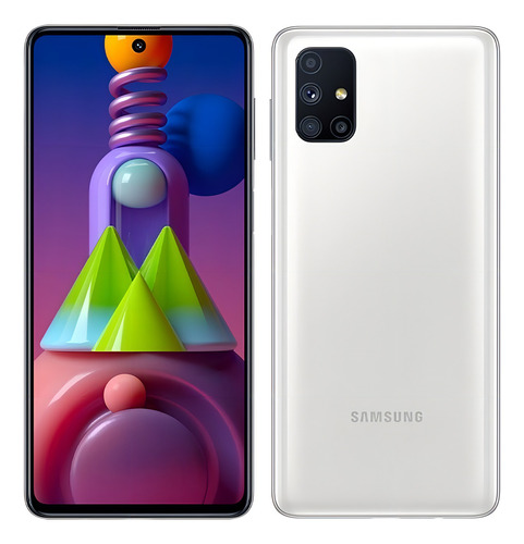 Samsung Galaxy M51 Dual SIM 128 GB branco 6 GB RAM - Excelente (Recondicionado)
