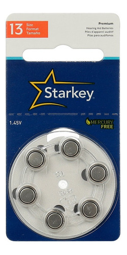 Kit 30 Pilhas Bateria Aparelho Auditivo S13 Pr48 Starkey