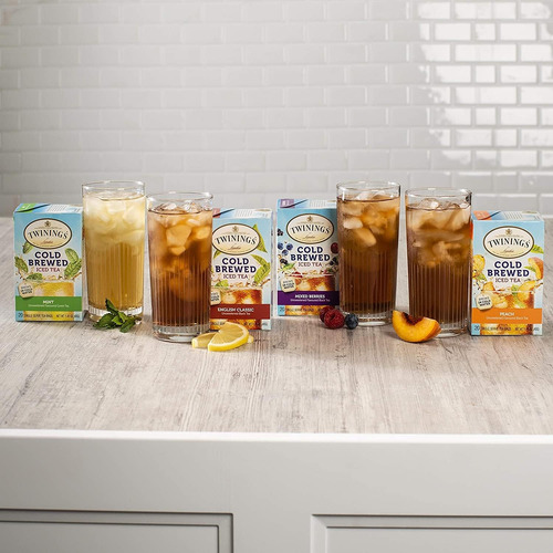 Té Helado Preparado Twinings Durazno 20 Bolsas Sin Azúcar