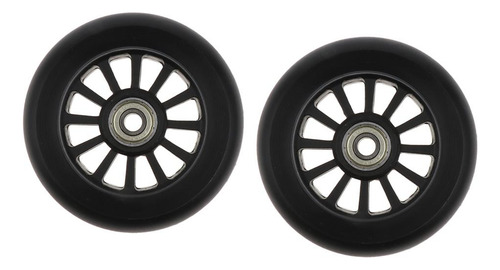 2 X 2pcs De De De Patinaje De Reemplazo De Rueda De S Negro
