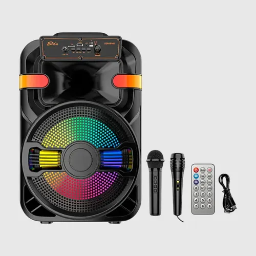 Altavoz Multicolor Portátil Con Micrófono Inalámbrico