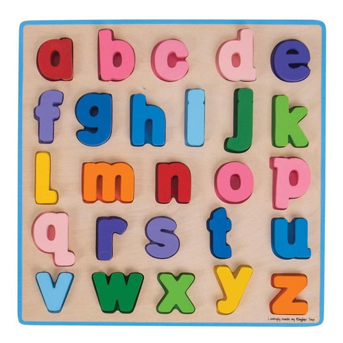 Bigjigs Toys Chunky Alphabet Puzzle Minusculo Rompecabezas