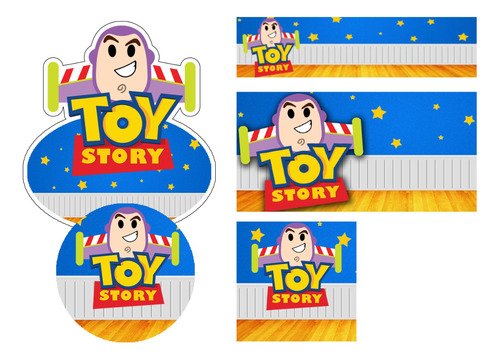 Etiqueta Escolar Buzz  Toy Story  Kit Imprimible No Físico 