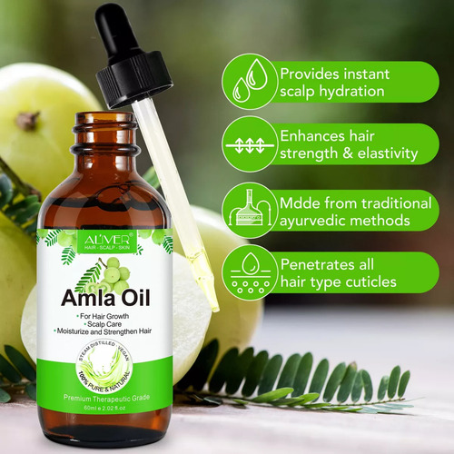 Aceite De Amla Control Caída Y Fortalecimiento Capilar