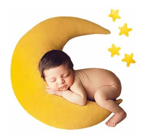 Fotografía De Recién N Posando Almohada Almohada Luna...