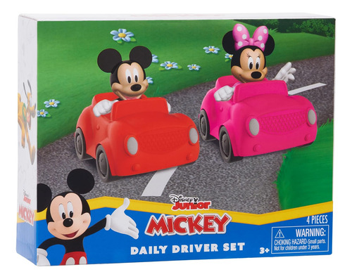 Disney Mickey Mouse On The Move Vehicles Set De 2 Paquetes,