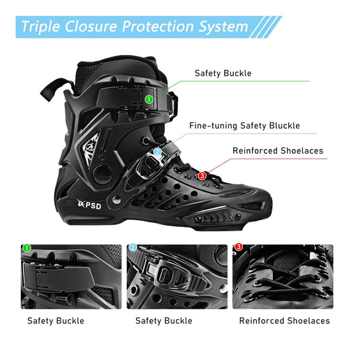 Patines Línea Profesionales De 4 X 80 Mm, Patines De U...