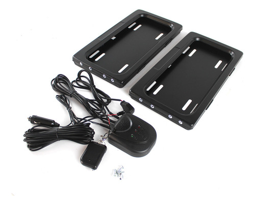 Juego De 2 Fundas Ocultas Para Marco De Matrícula Shutter Re