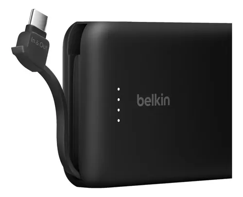 Power Bank Belkin 10k Mah- 20w Usb C Integrado Negro