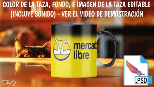Taza Magica Mockup Plantilla Realista Editable Photoshop Meses Sin Intereses