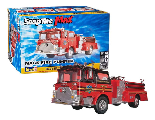 Revell Snaptite Max Mack Fire Pumper Kit De Modelo