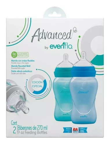 Biberon De Vidrio Evenflo 1105 240ml/8oz 3-12m