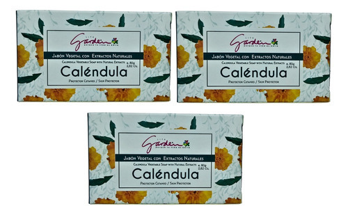 3 Jabon De Calendula 80g - G