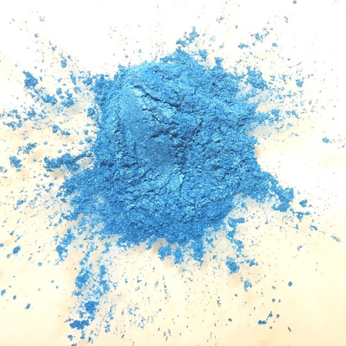 Colorante Mica Polvo P/ Jabonería Tono Azul Perlado 20gr