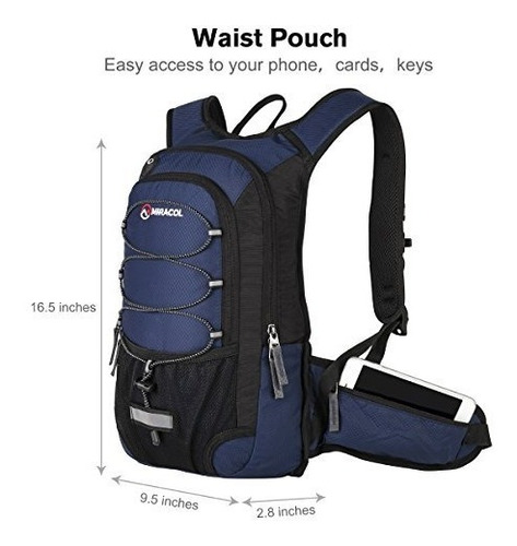 Imagen 3 de 6 de Mochila De Hidratación Miracol Con Cámara De Aire 2l - Paque