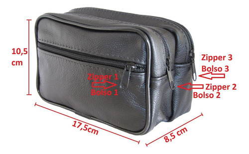 Pochete Masculina Bolsa Cintura Motoqueiro Couro De Genuíno
