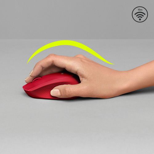 Mouse Inalambrico Logitech M280 Rojo
