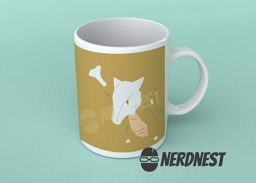 Caneca Pokémon - 105 Marowak - Mug - Cerâmica - Ash
