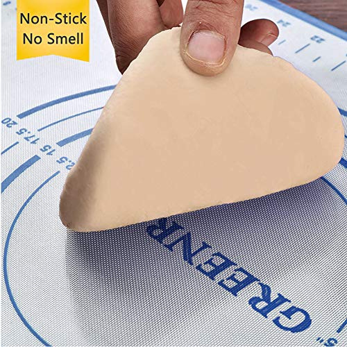 Alfombrilla De Silicona Antiadherente Para Reposteria Azul