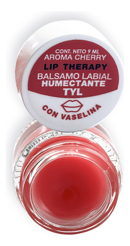 Balsamo Labial Cherry Humectante Con Vaselina Tyl