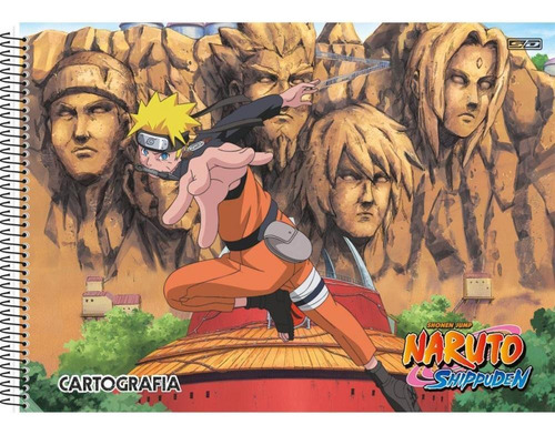 Cuaderno Dibujo Univ Tapa Dura Naruto 60f C/pegatina
