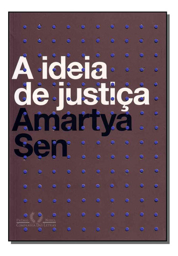 Libro Ideia De Justica A De Sen Amartya Cia Das Letras