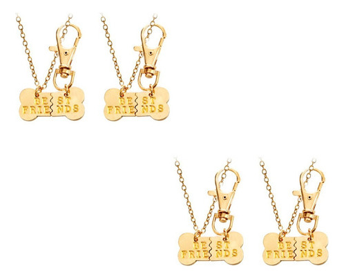 Chaveiro Com Design De 4 Colgantes De Amizade
