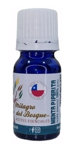 Aceite Esencial Menta Piperita, 10 Ml, 100% Puro Y Concentra