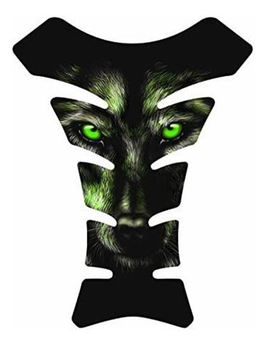 Protector De Tanque De Mo Wolf Head Face Animal Green Mo