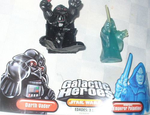 Star Wars Galactic Heroes Darth Vader & Holographic Palpatin (Usado)