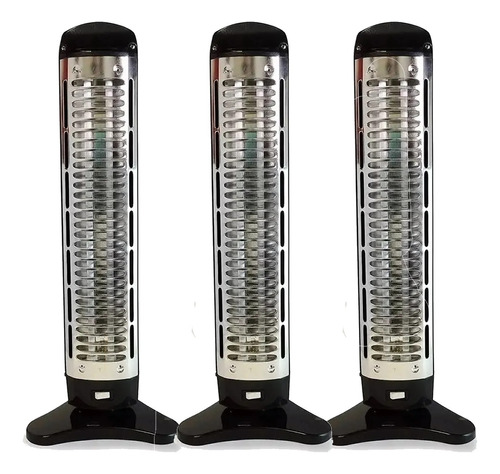 Combo 3 Estufas De Cuarzo 2 Velas Calefactor 1200w  2 En 1