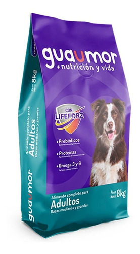 Guaumor Alimento Para Perro Adulto Raza Med Grande 20kg