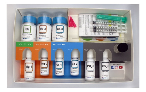 Maleta De Testes Kh Mg Ca Po4 Nt Marine Lab Aquario