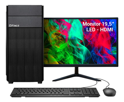 Computador Completo Fácil Intel I5 08 Gb Ddr3 Hd 1tb