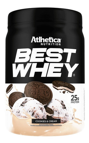 Atlhetica Nutrition Best Whey Protein - 450g - Sabor Cookies & cream