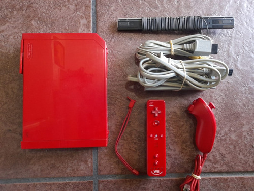 Nintendo Wii Color Rojo Edicion Mario Bros 25 Aniversario (Usado)