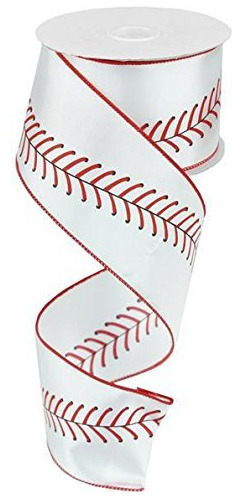 Cinta Beisbol Color Rojo Negro Blanco Alambre 2.5  X 10