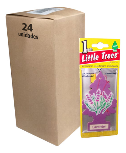 Pack 24 Pinos Aromáticos Little Trees Aroma Lavanda