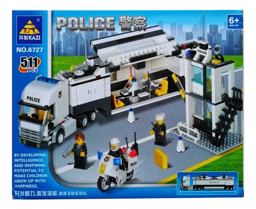 Juguete Bloques De Construcción Estación De Policias 511 Pz 511 Estacion Policia