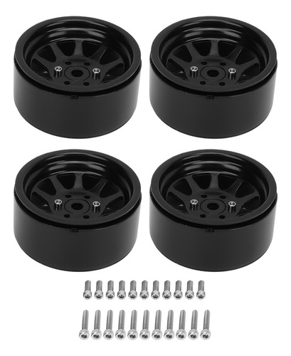 Rc Crawler Car Wheel Hub 4pcs Rim Set Zinc Alloy Steel