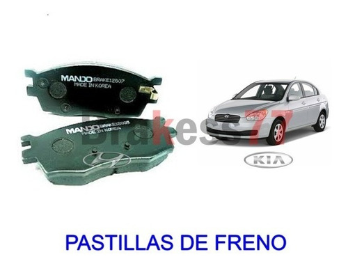 Pastillas De Freno Kia Rio Jb -new Accent 2006-2010 Brakess