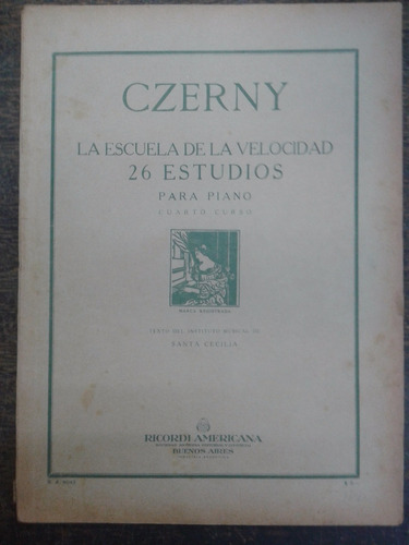 26 Estudios Para Piano * Carl Czerny * Ricordi *